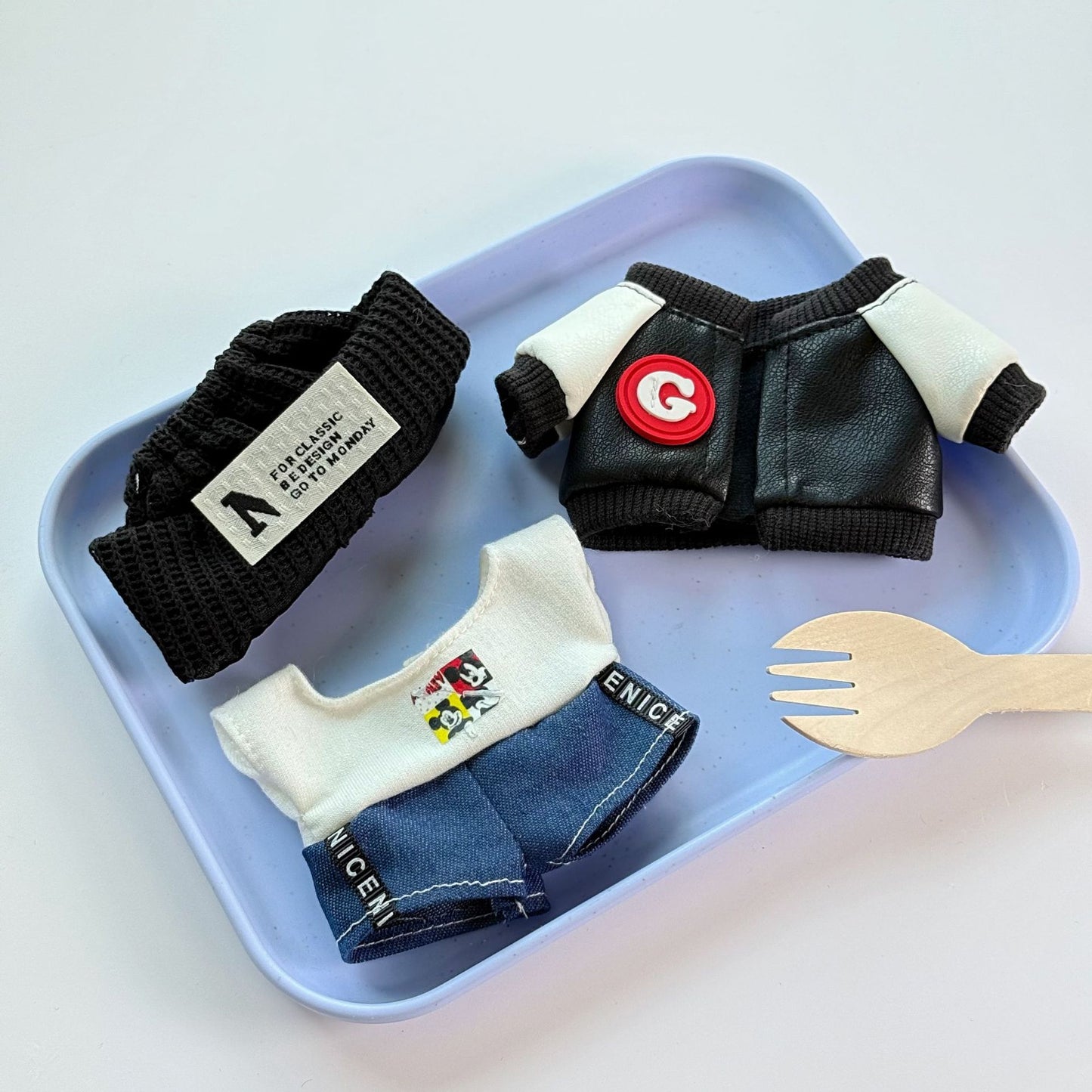 Clothes Only Suitable for 17cm Labubu Vinyl Doll Plush Toys and Other Wearable Outfit Changeable Toys 
