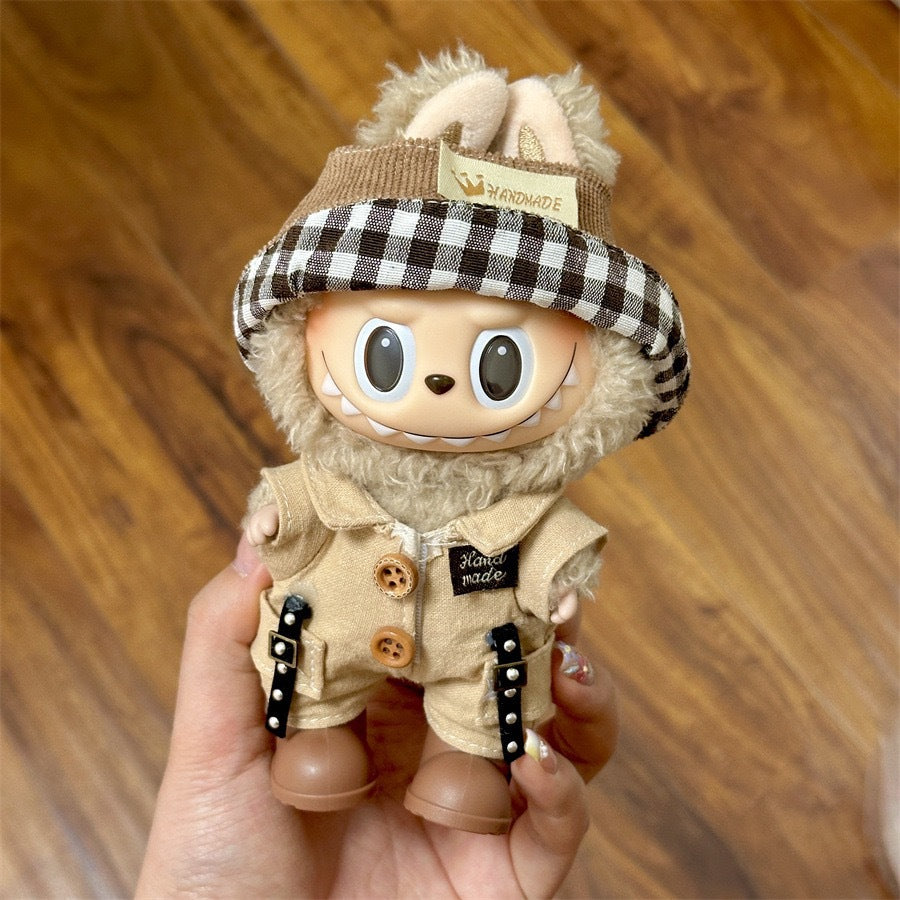 (only-clothes) Only Selling Clothes] First and Second Generation Keychain Labubu Clothes Pendant Labubu Doll Clothes Sunshine Little Craftsman Strap