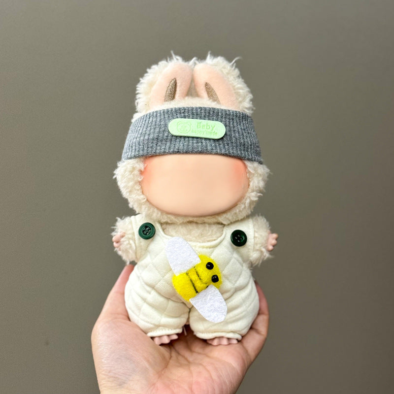 (Only-Clothes) Clothes Only Suitable for Generation Second Generation and Third Generation Pull Clothes 17cm Blind Box Pendant Trendy Vinyl Doll Cloth Ragdoll