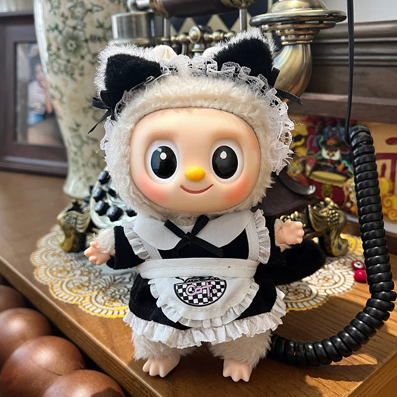 (only-clothes) Suitable for Labubu Sitting Party Doll Clothes First, Second, and Third Generation Blind Box Labubu Doll Clothes Wholesale