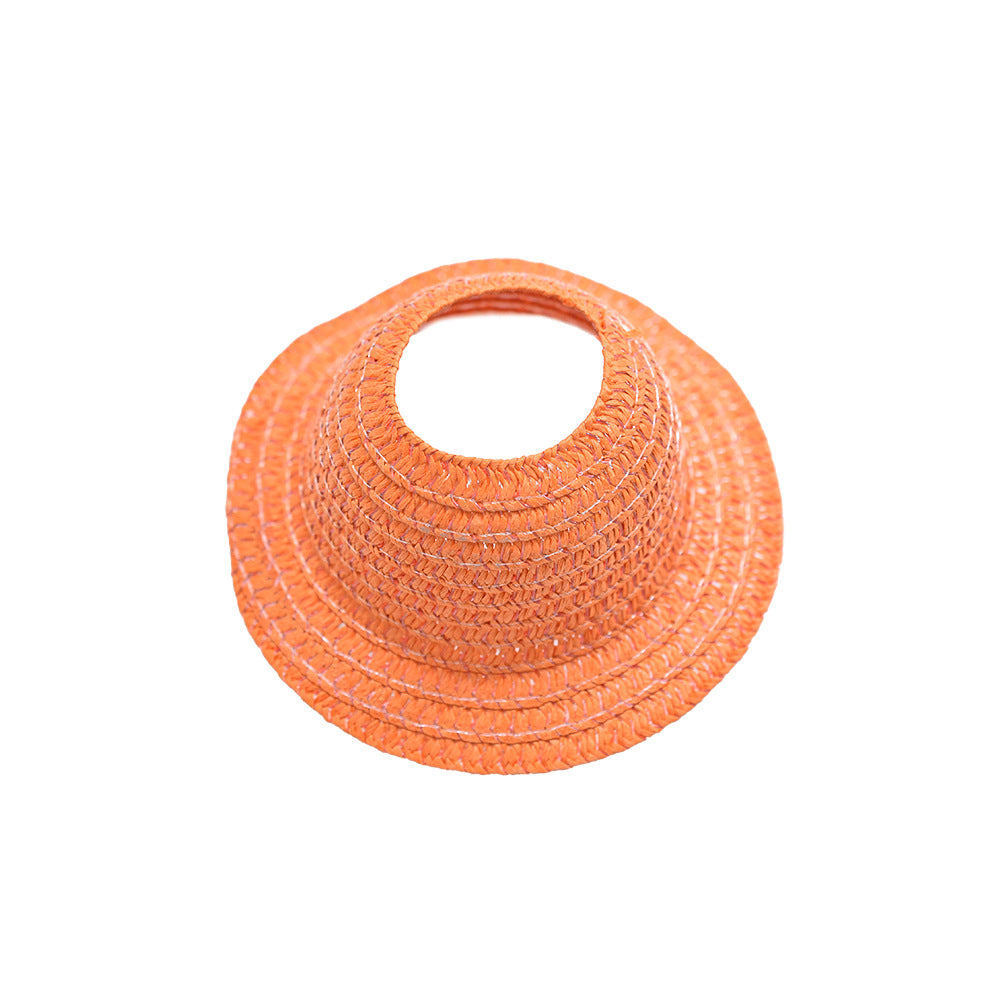(only-clothes) LABUBU Doll Hat LABUBU Straw Hat First Second Third Generation Blind Box Earless Doll Hat Open Top Sitting Party Hat