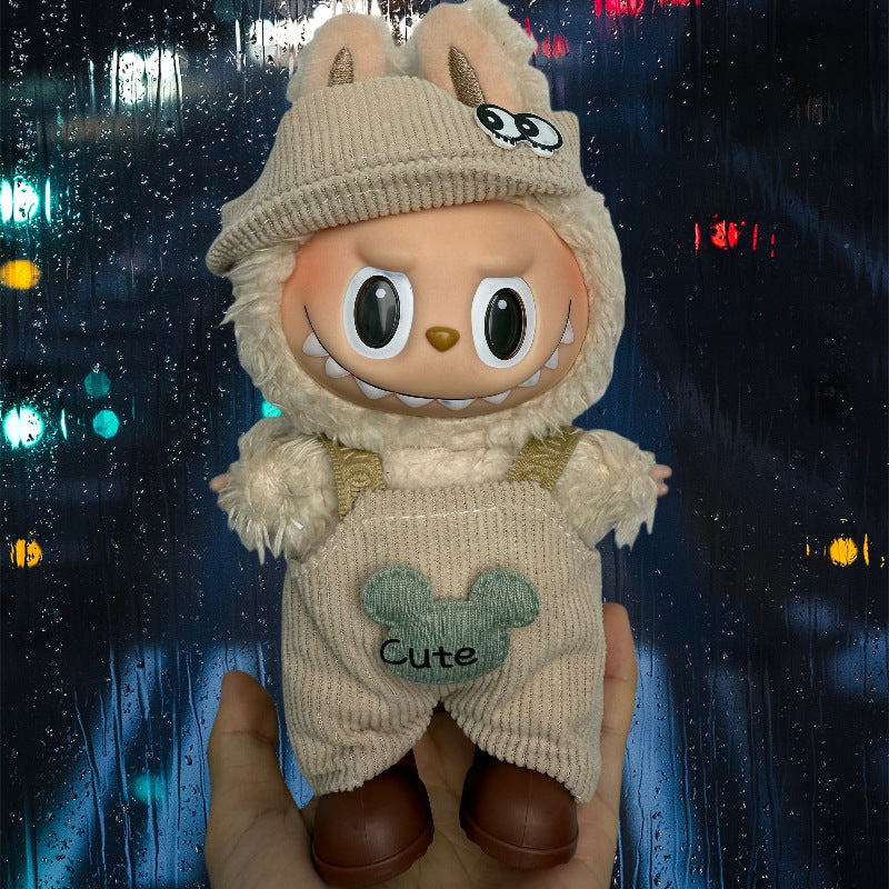 (only-clothes) Suitable for Labubu Doll Clothes Labubu Plush Vinyl Sitting Party First Second Third Generation Dress Set
