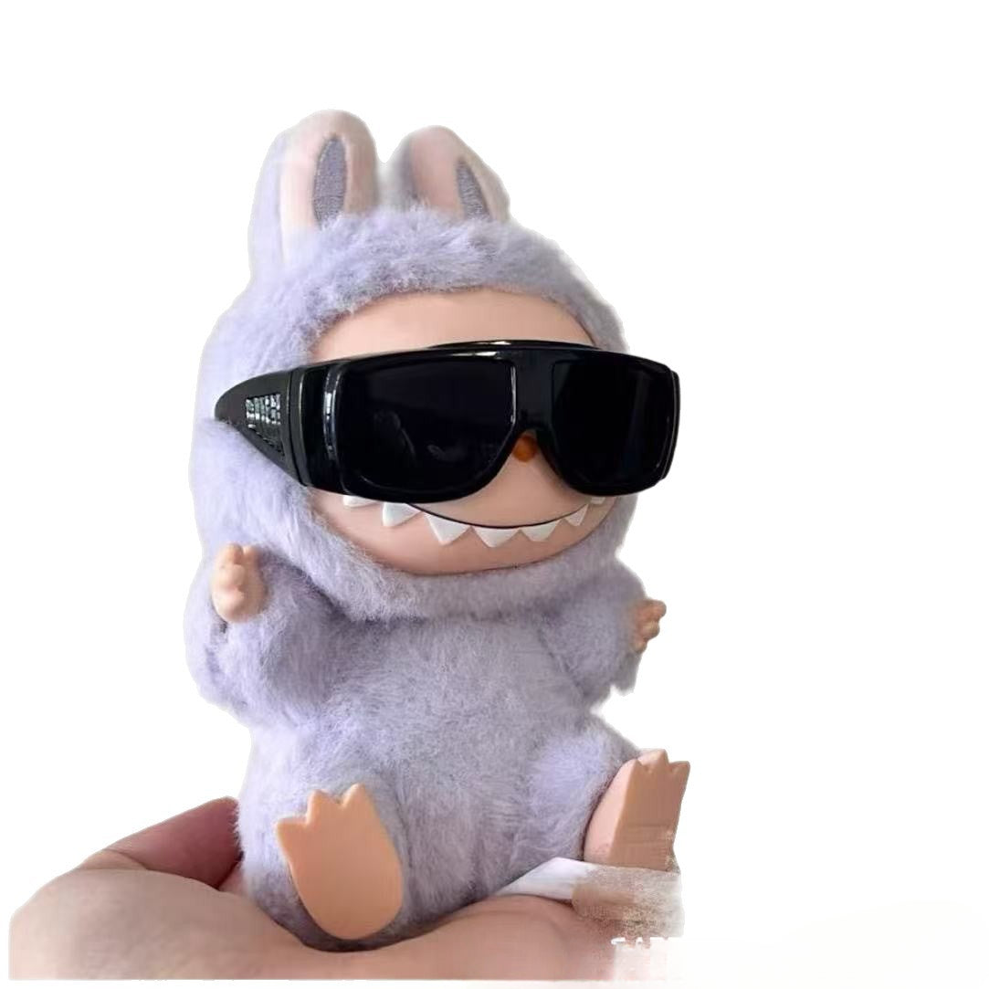 (only-clothes) First and Second Generation Labubu Blind Box Pilot 6.2cm Goggles 10cm Cotton Doll Glasses Accessories
