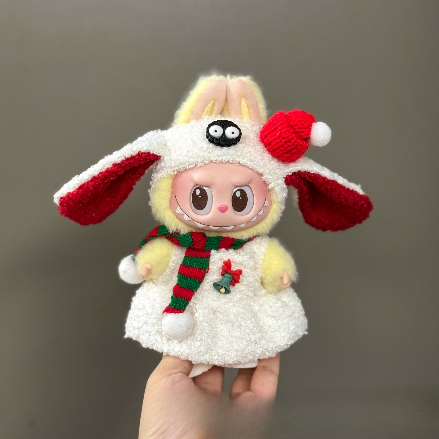 (only-clothes) Only Clothes Suitable for Labubu Doll Clothes First Second Third Generation Labubu Pendant Doll Wearable Christmas Doll Clothes Set