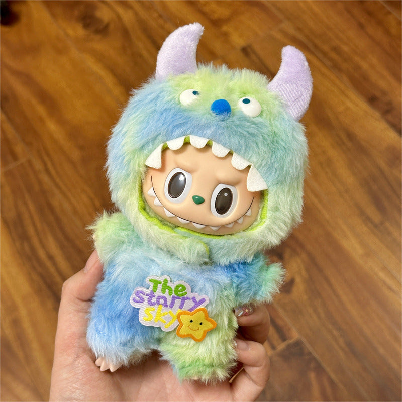 (only-clothes) Suitable for 17cm Labubu Vinyl Dolls, Plush Toys, and Other Wearable Clothes for Dress-Up