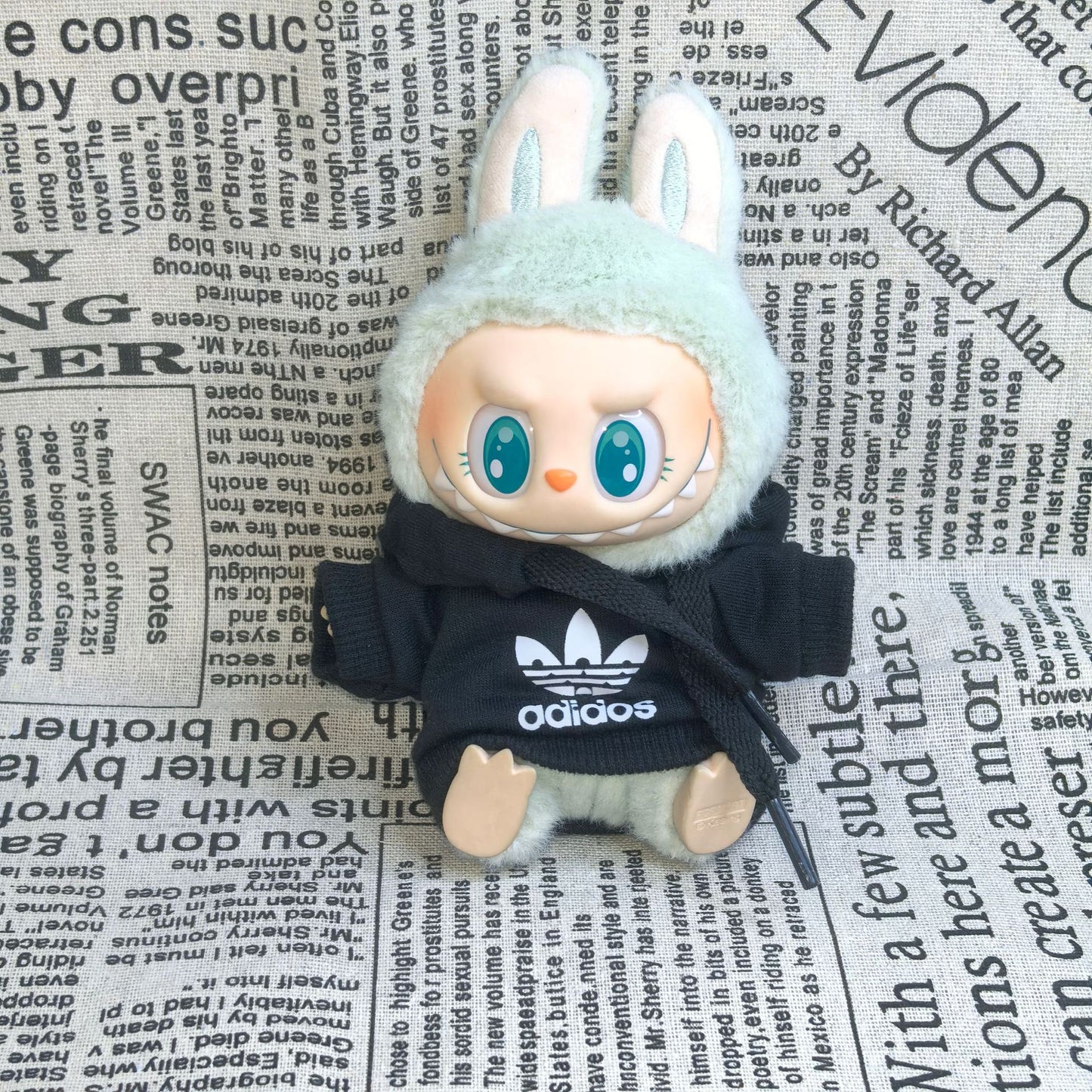 (only-clothes) Only Clothes] Second Generation Pendant Labubu Sitting Party Series Doll Clothes Hooded Sweatshirt LABUBU Clothes