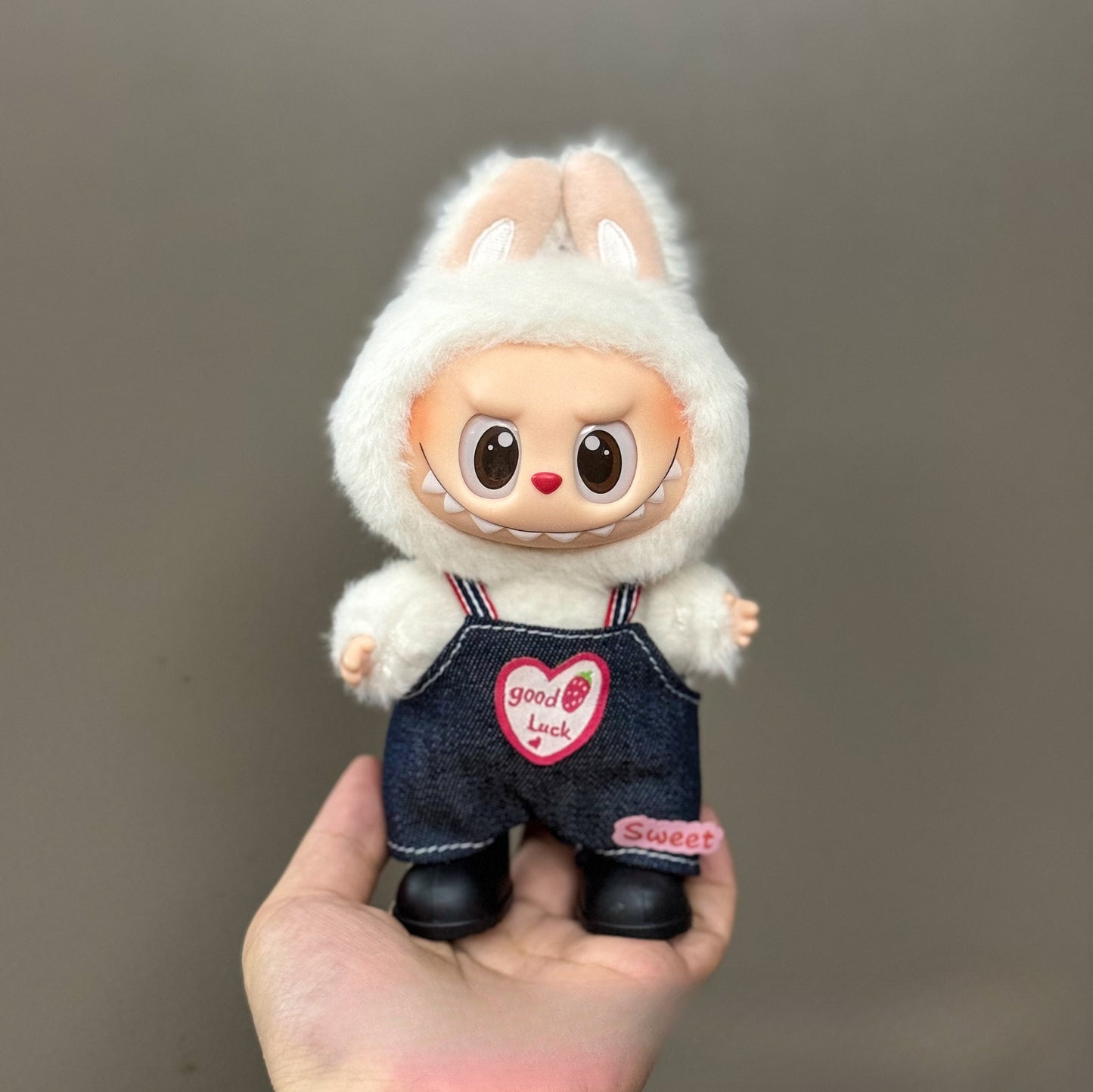 (only-clothes) Suitable for Labubu Doll Clothes 123 Generation Labubu Clothes 17cm Pendant Plush Doll Outfit Dress