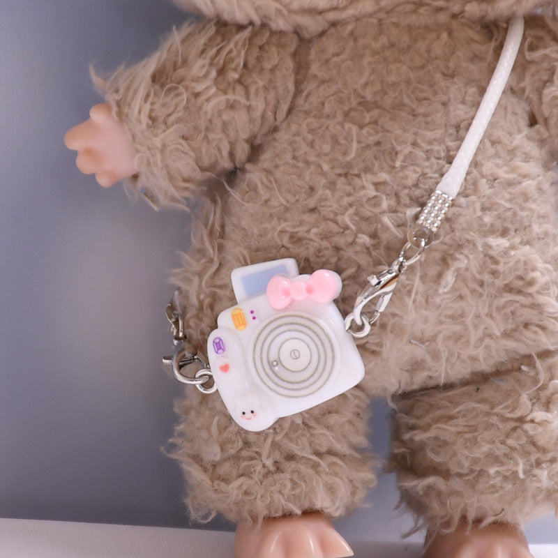 (only-clothes) First and Second Generation Labubu Pendant Luck Overalls Hat Set Labubu Dress-Up Doll Clothes
