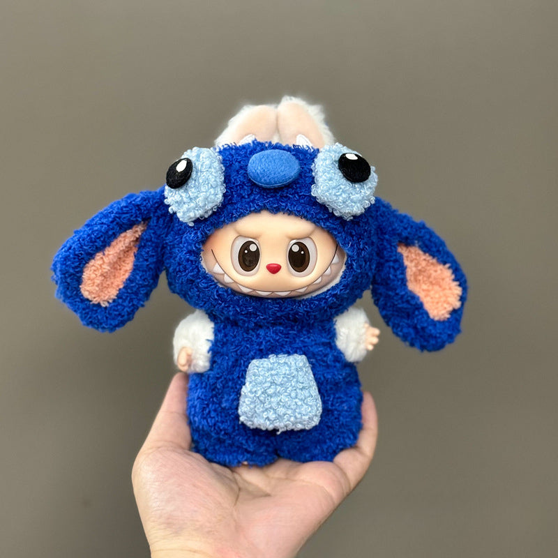 (only-clothes) Suitable for Labubu Doll Clothes 123 Generation Labubu Clothes 17cm Pendant Plush Doll Outfit Dress