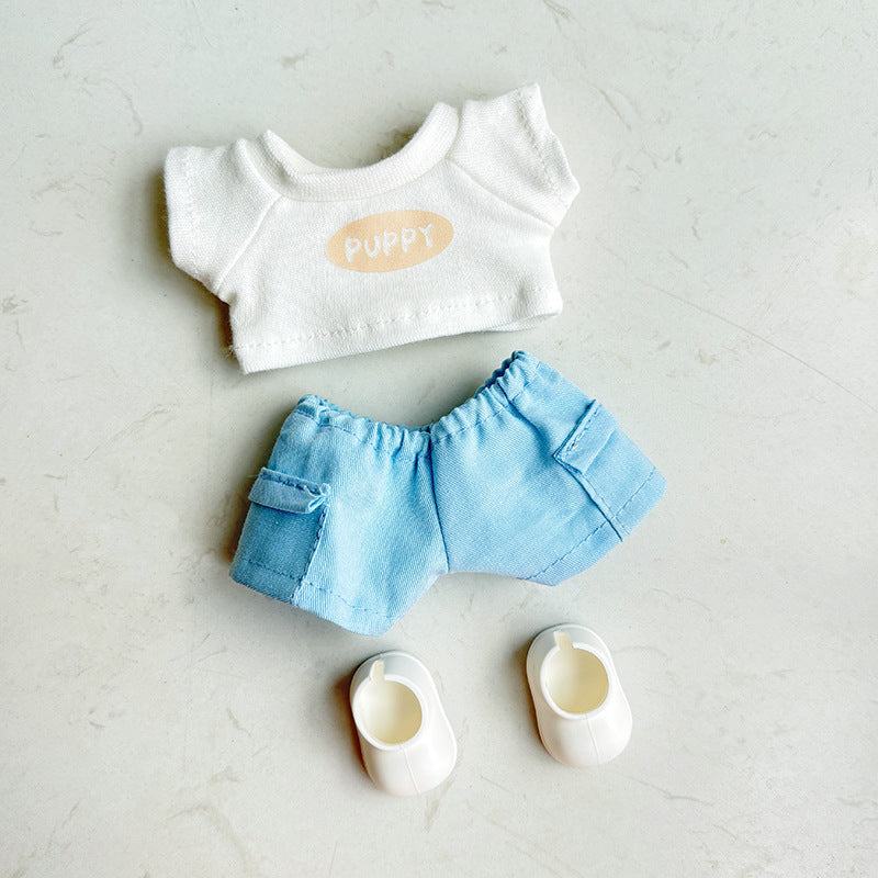 (Only-Clothes) Labubu Doll Clothes Sports Series Three Generations Clothes Suit Tennis Sportswear Cute Automobiles Curtain Soft Toy Accessories