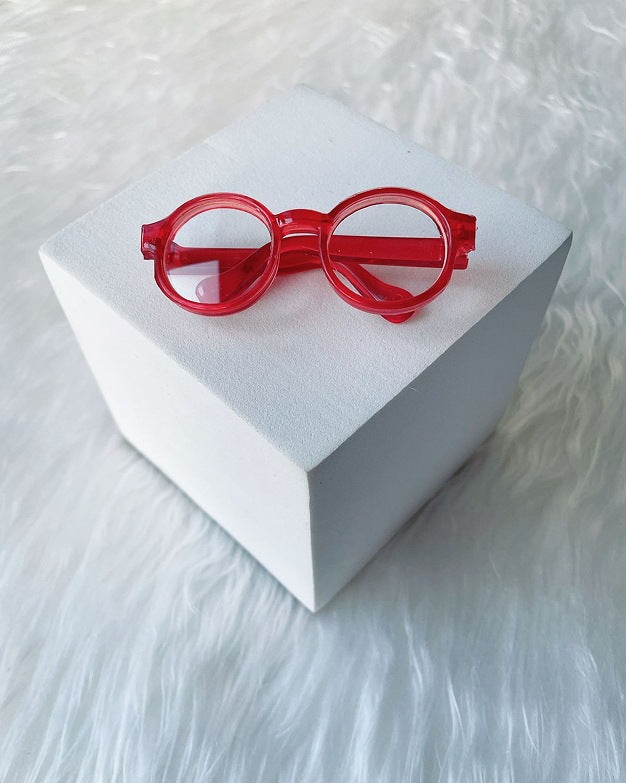 (only-clothes) Manufacturer Supply 6.5CM Glasses Self-Deprecating Bear Glasses Labubu Glasses Cotton Doll Glasses