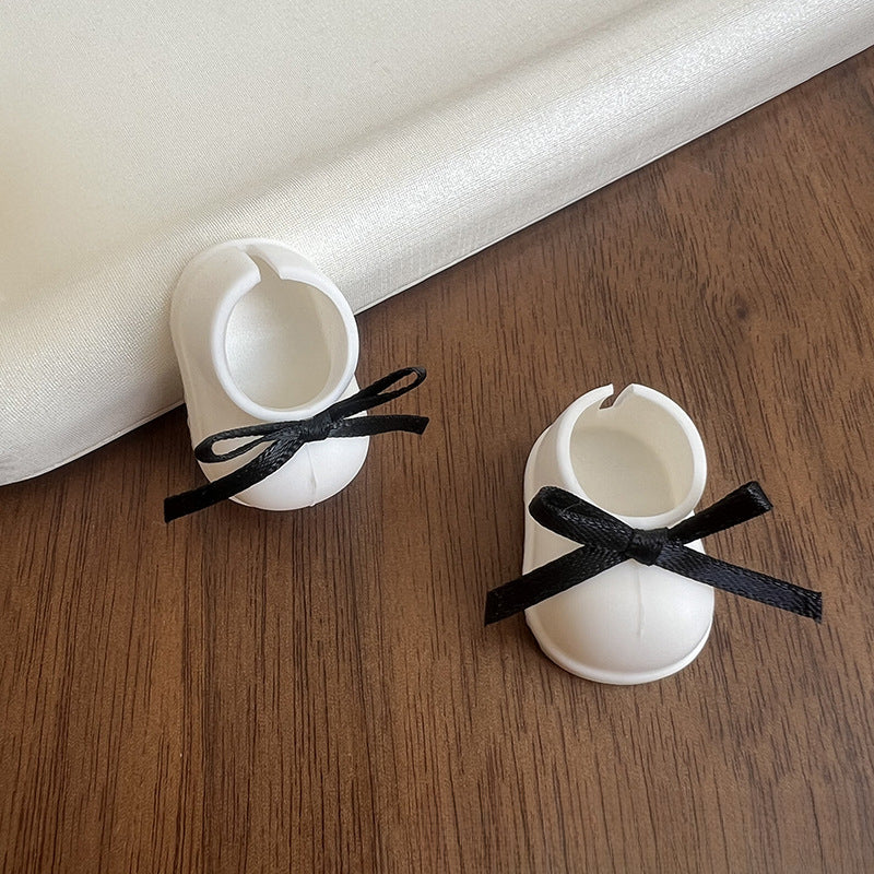 (only-clothes)[Only Boots] Labubu Vinyl Doll Accessories Labubu Dress-Up Party Bow Shoes