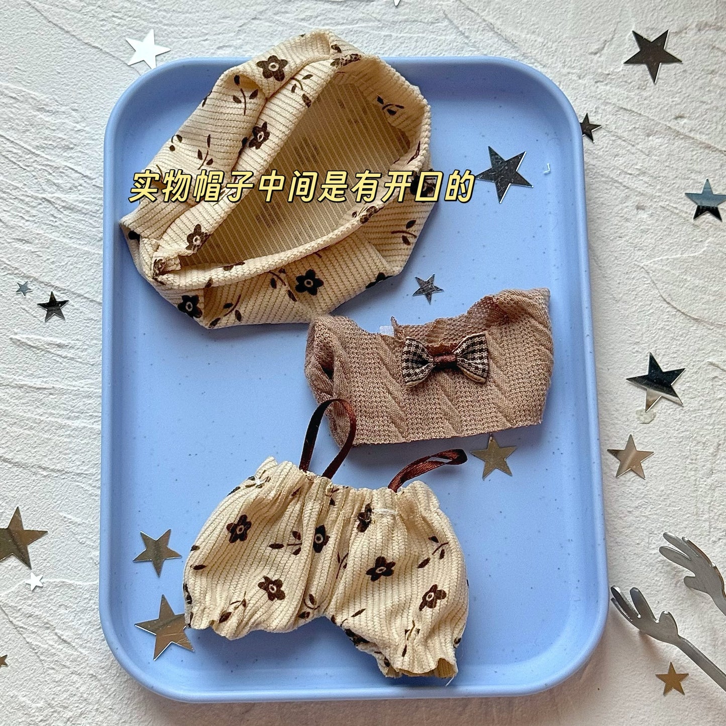 Clothes Only Suitable for 17cm Labubu Vinyl Doll Plush Toys and Other Wearable Outfit Changeable Toys 