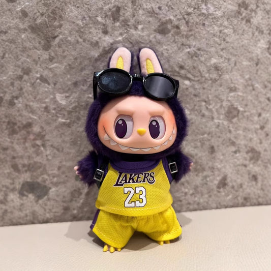 (only-clothes) Labubu Doll Clothes 17cm Labubu Clothes Heartbeat Macaron Vinyl Face Doll Clothes Wearable Replacement
