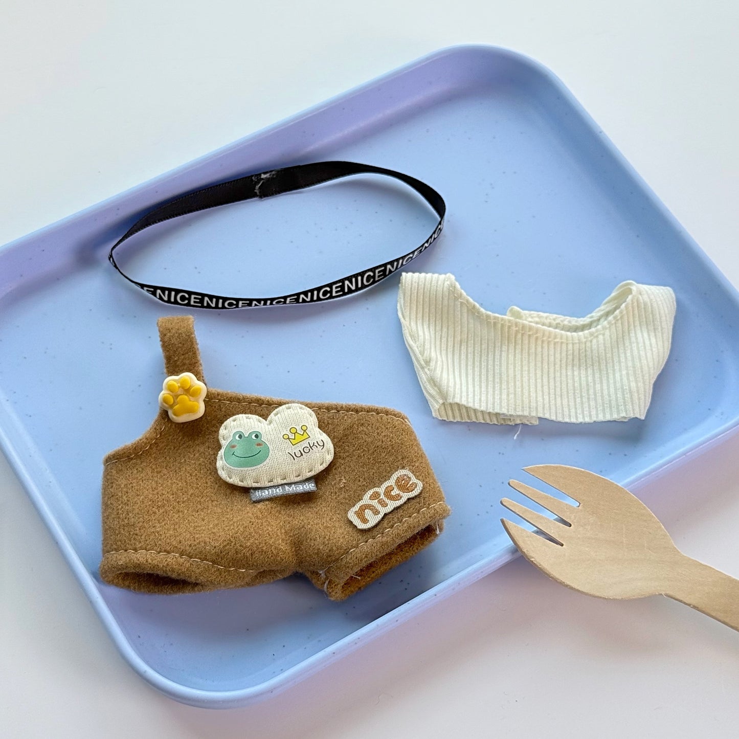 Clothes Only Suitable for 17cm Labubu Vinyl Doll Plush Toys and Other Wearable Outfit Changeable Toys 