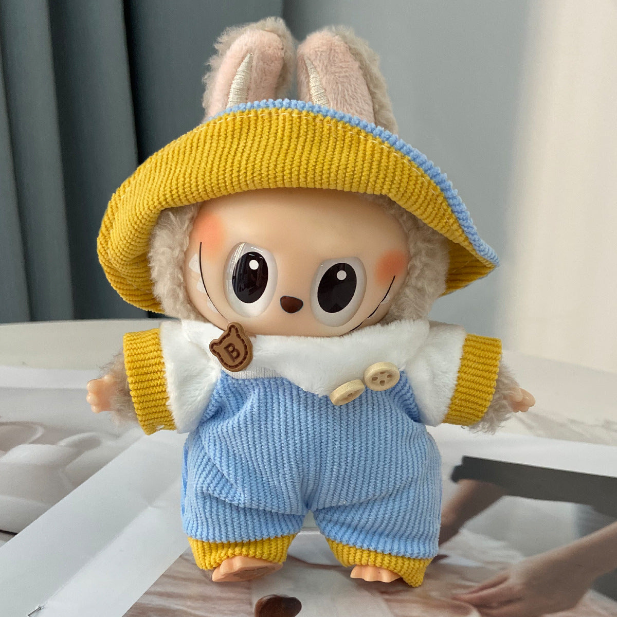 Labubu Doll Clothes Labubu Clothes 17cm First Second Third Generation Plush Vinyl Doll Dress Up Outfit Set 