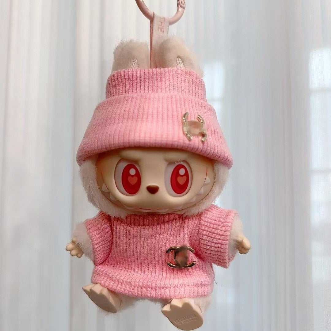 (only-clothes) Only Selling Clothes First Second Third Generation Labubu Clothes Pendant Labubu Doll Clothes Happy Doll Trendy Large Version Set