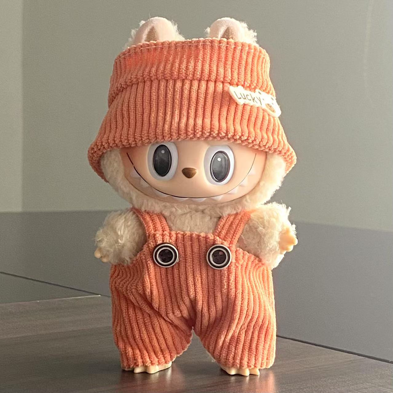 Labubu Doll Clothes Labubu Clothes 17cm First Second Third Generation Plush Vinyl Doll Dress Up Outfit Set 