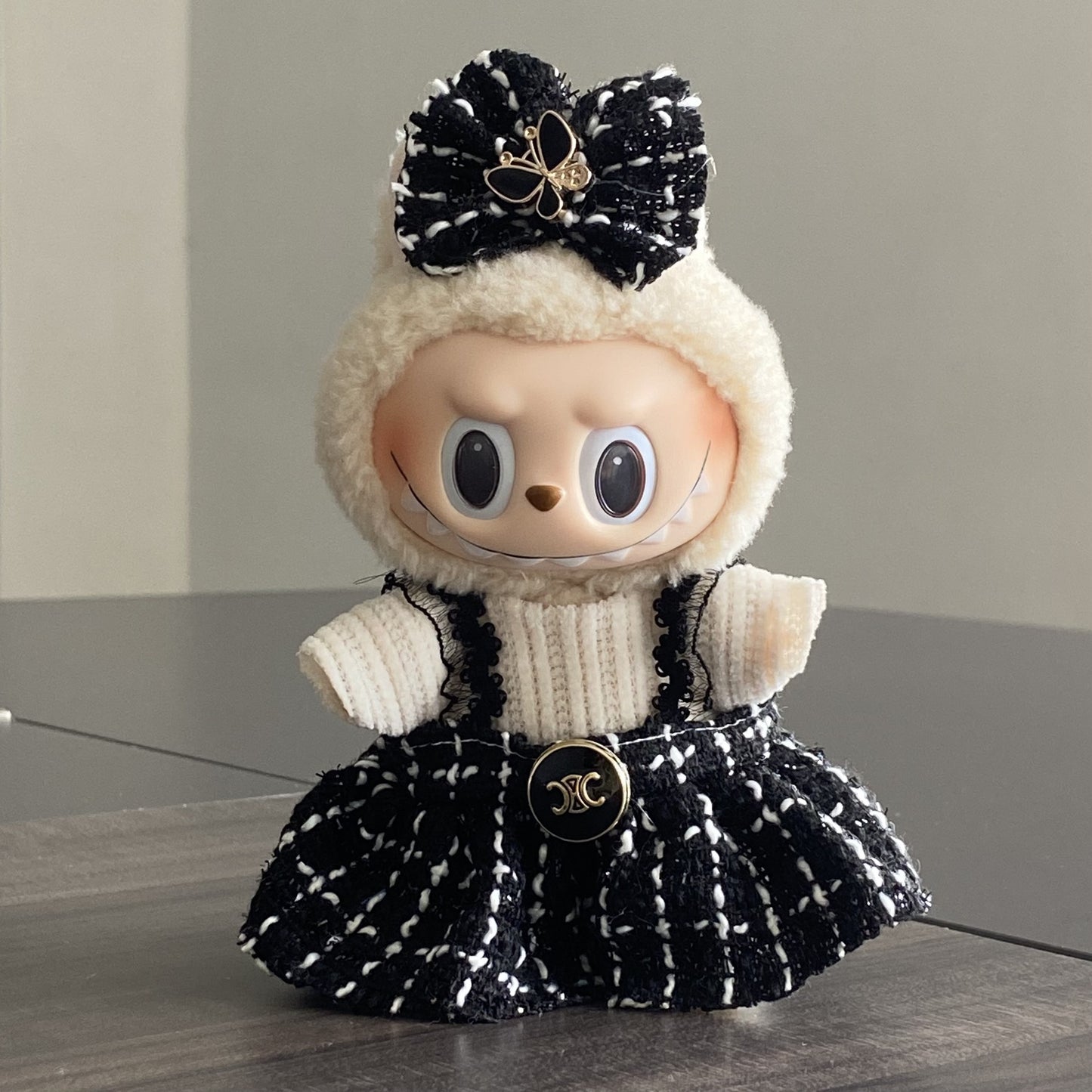 Labubu Doll Clothes Labubu Clothes 17cm First Second Third Generation Plush Vinyl Doll Dress Up Outfit Set 