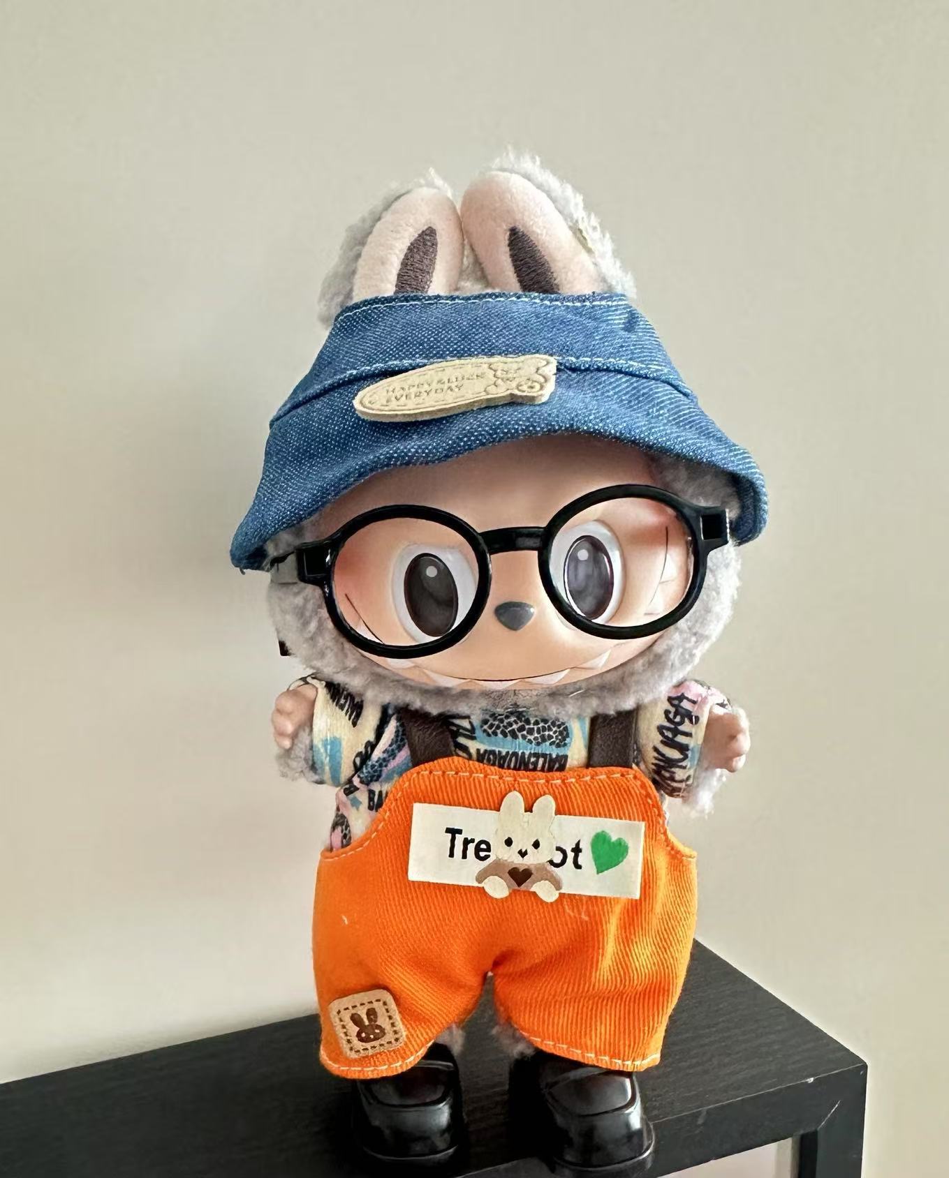 (only-clothes)[Only Clothes] Labubu Clothes First and Second Generation Labubu Plush Toy Doll Overalls Cute Set