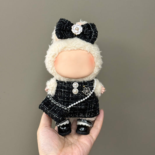 (Only-Clothes) Clothes Only Suitable for Generation Second Generation and Third Generation Pull Clothes 17cm Blind Box Pendant Trendy Vinyl Doll Cloth Ragdoll