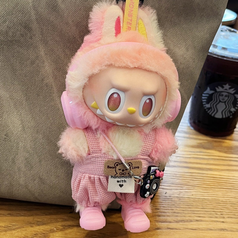 (only-clothes) Labubu Third Generation Baby Clothes Bottle Strap Pants Camera Doll First and Second Generation Labubu Plush Toy Clothes Doll Not Included