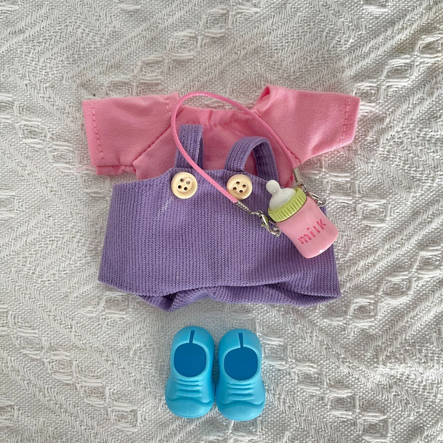 (only-clothes) New Trend Blind Box Labubu Doll Clothes 17cm First Generation Second Generation Third Generation Plush Doll Clothes Set Excludes Doll