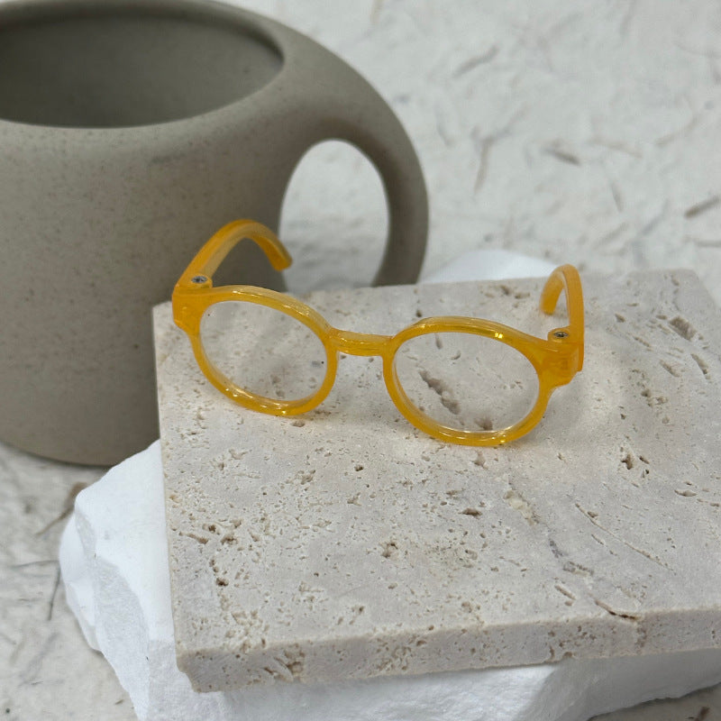 (only-clothes) Labubu Glasses EXO Doll Mini Glasses Toy Accessories 1/3 BJD Doll 60cm Leaf Loli 6.5 Length