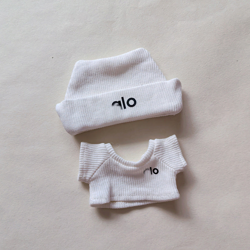 Baby Clothes Suitable for First, Second, and Third Generation 17cm Labubu Macaron Blind Box Sitting Party Logo Knitted Set 