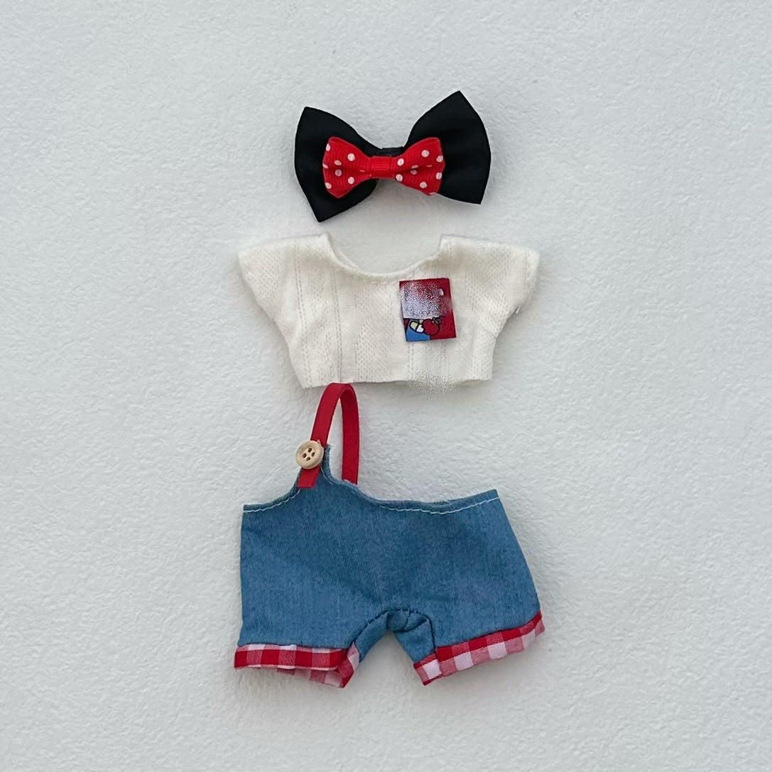Clothes Only Suitable for 17cm Labubu Vinyl Doll Plush Toys and Other Wearable Outfit Changeable Toys 