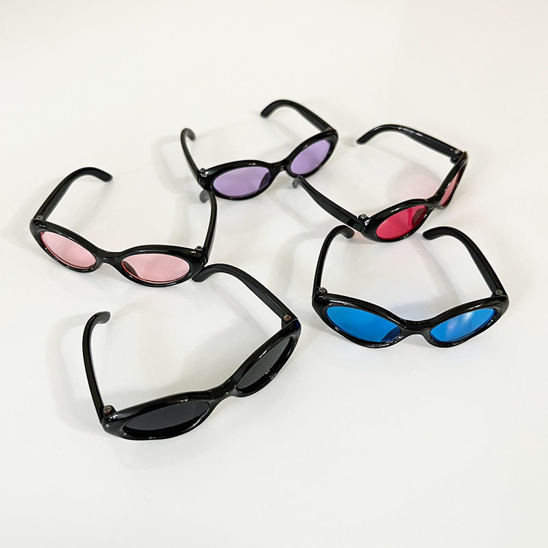 (Only-Clothes) Width 6.5cm Glasses Automobiles Curtain Cloth Labubu Sunglasses Vinyl Blind Box Doll Doll Accessories Cotton Doll Accessories