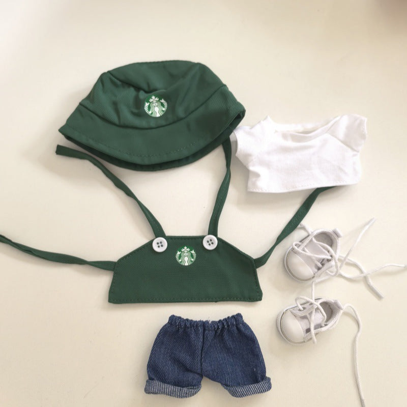 (Only-Clothes) Clothes Only] First, Second and Third Generation Blind Box Automobiles Curtain Cloth Clothes New Work Clothes Suit Labubu Doll Clothes