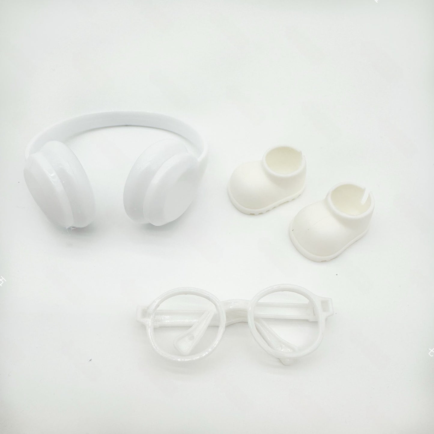 Labubu Doll 17CM Labubu 10cm Cotton Doll Dress-Up Headphones Glasses Shoes Boots Crown Accessories