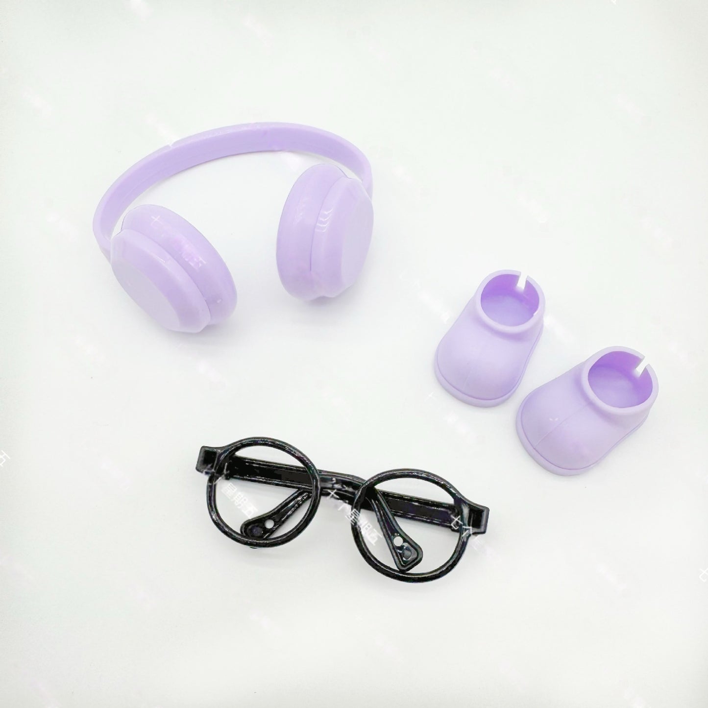 Labubu Doll 17CM Labubu 10cm Cotton Doll Dress-Up Headphones Glasses Shoes Boots Crown Accessories