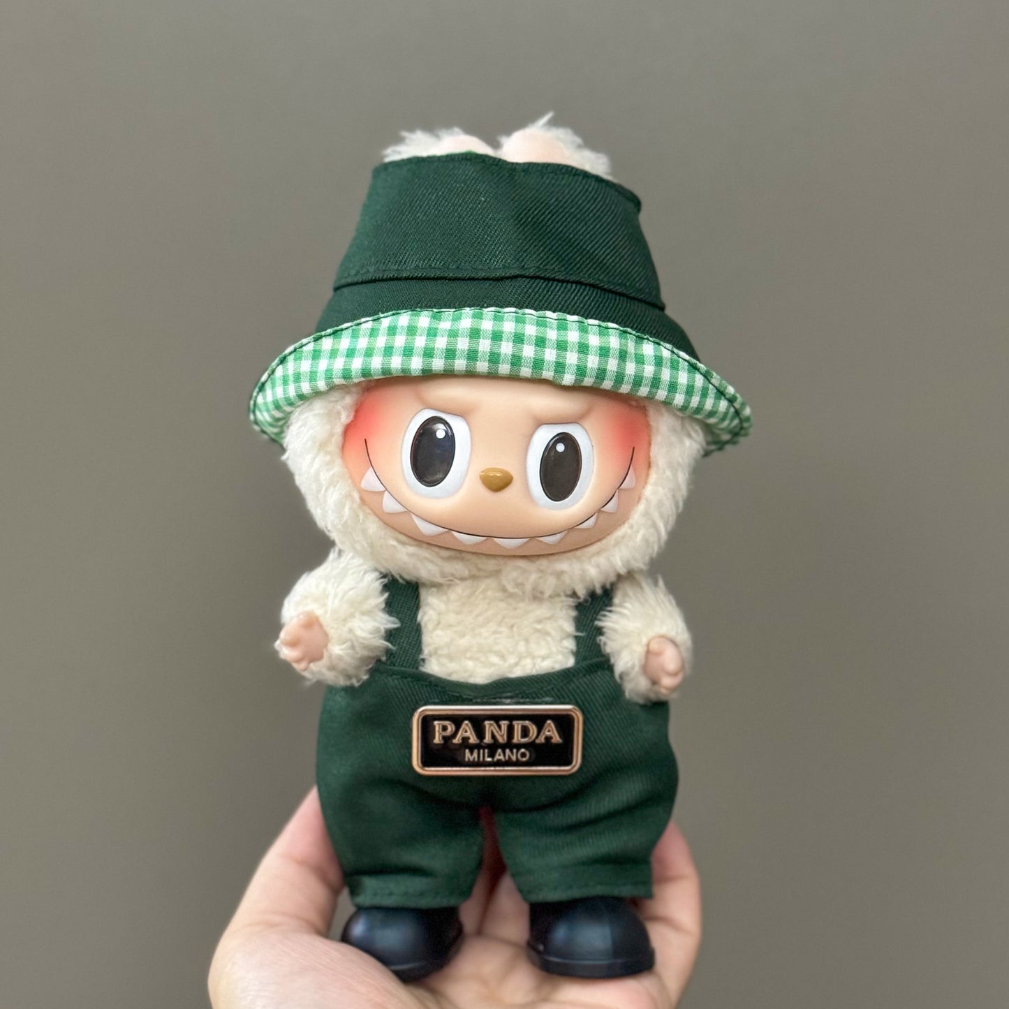 (only-clothes) Suitable for Labubu Plush Doll Clothes First and Second Generation 17cm Pendant Plush Toy Clothes Set Dress