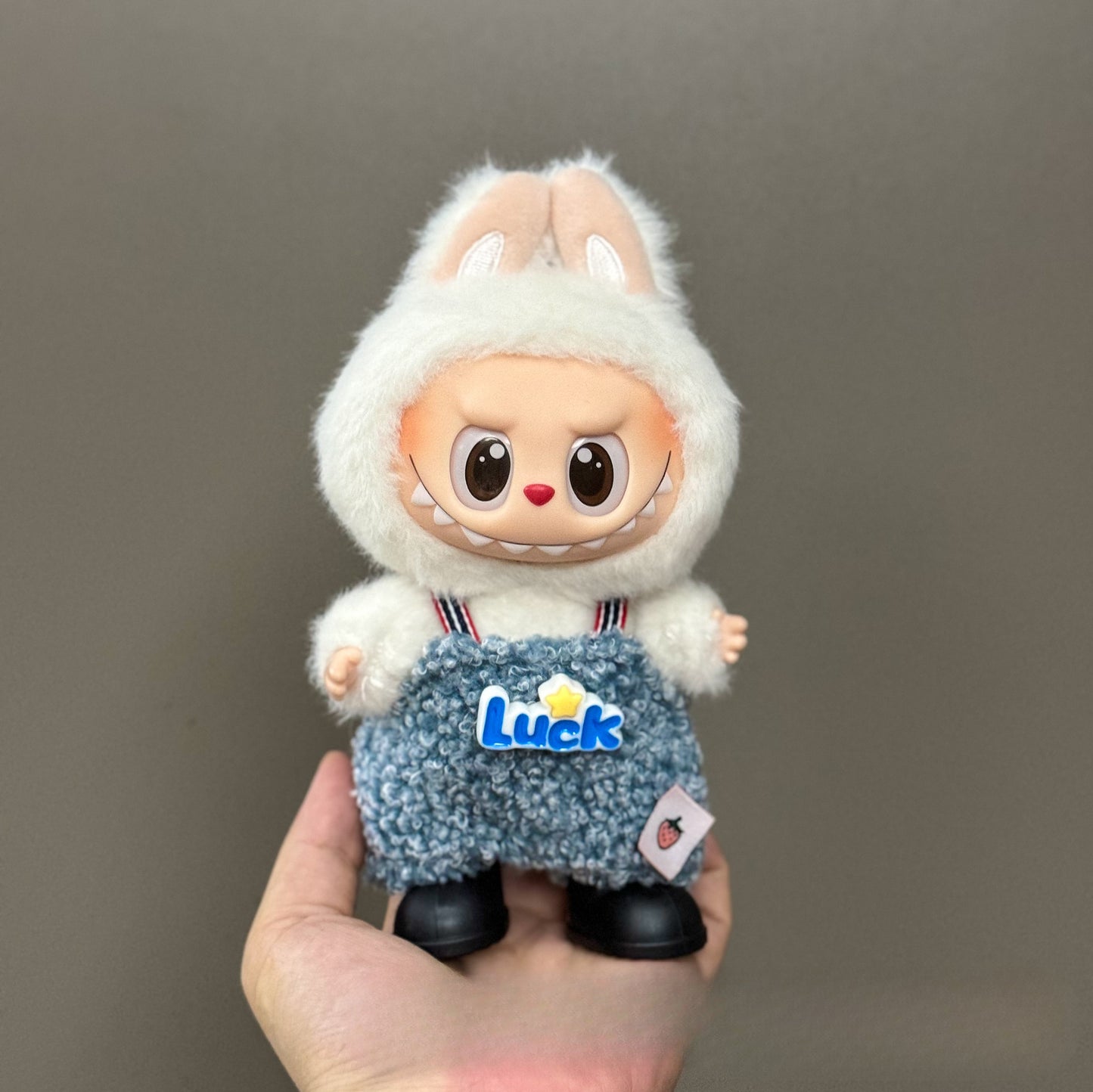 (only-clothes) Suitable for Labubu Doll Clothes 123 Generation Labubu Clothes 17cm Pendant Plush Doll Outfit Dress