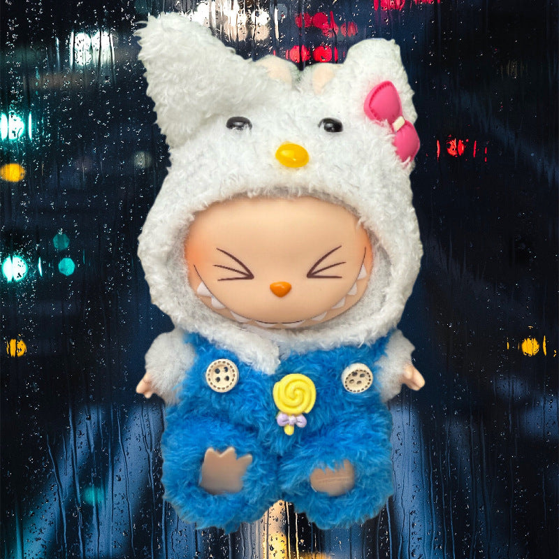 (only-clothes) Suitable for Labubu Doll Clothes Labubu Plush Vinyl Sitting Party First Second Third Generation Dress Set