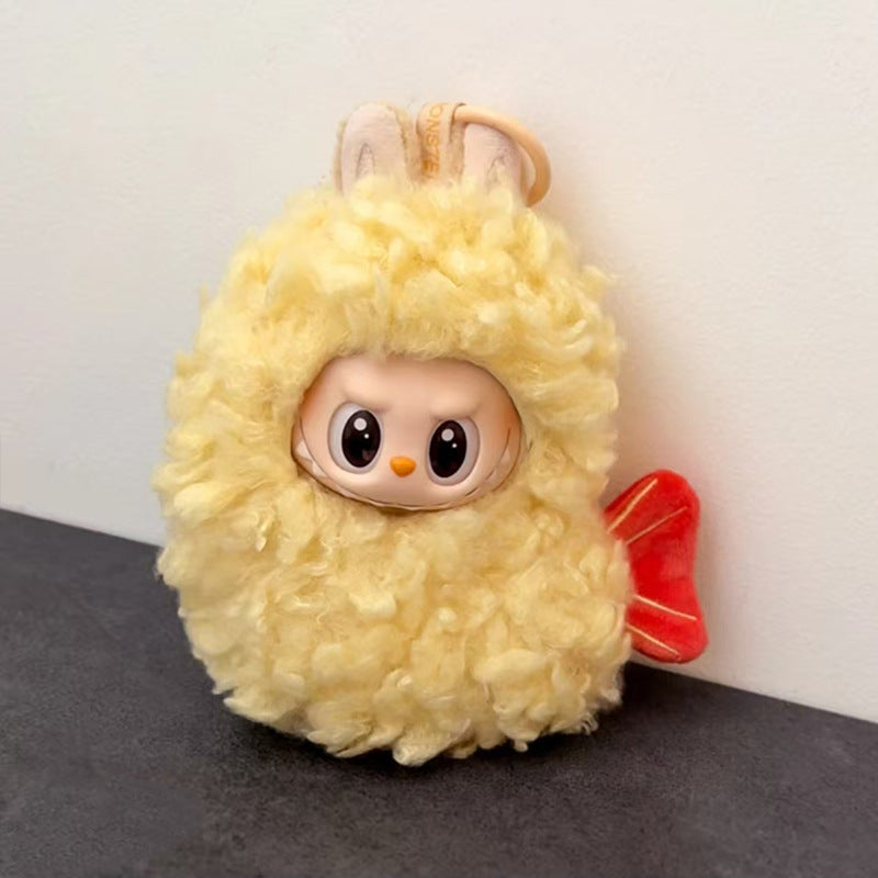 Labubu First Second Third Generation Cockroach Clothes Fried Shrimp Set 10cm Doll Clothes Outfit Labubu Doll Accessories 