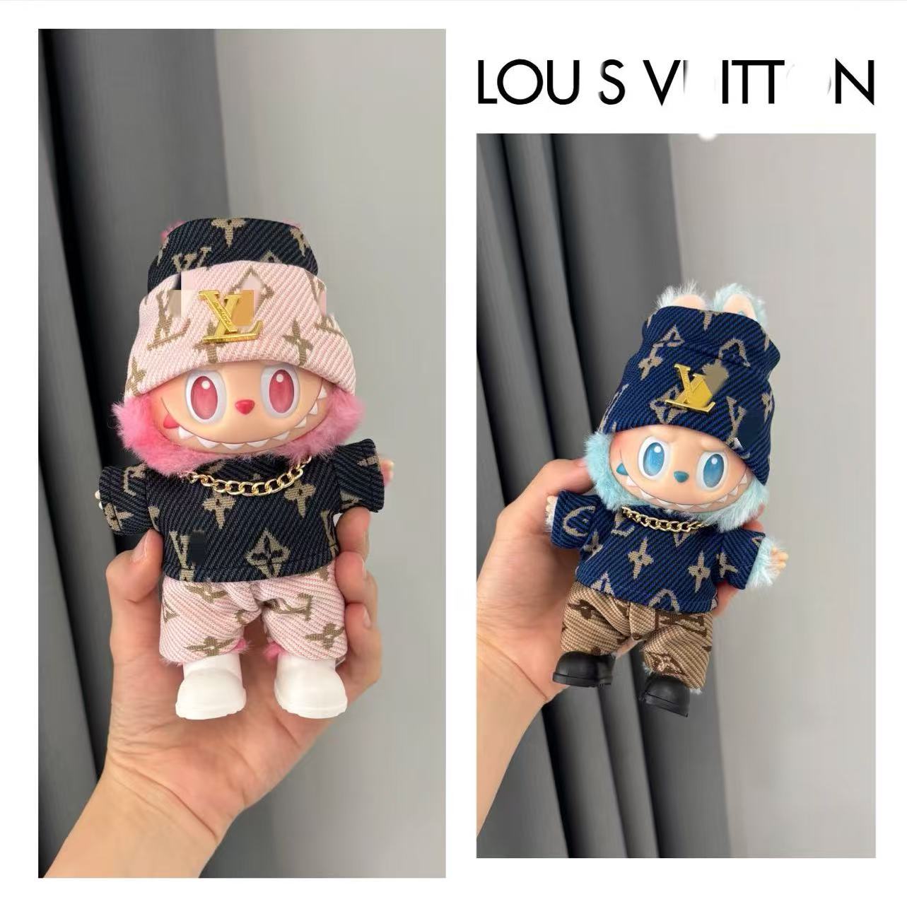 (Only-Clothes) [Only Doll Clothes] Pop Mart 15/17cm Labubu Generation/Second Generation/Third Generation Fashion Doll Clothes Suit 08