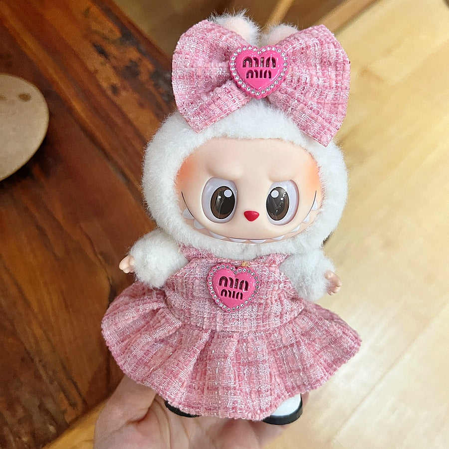 (only-clothes) Only Selling Baby Clothes First Second Third Generation Labubu Labubu Vinyl Blind Box Pendant Baby Clothes Noble Suit Handsome