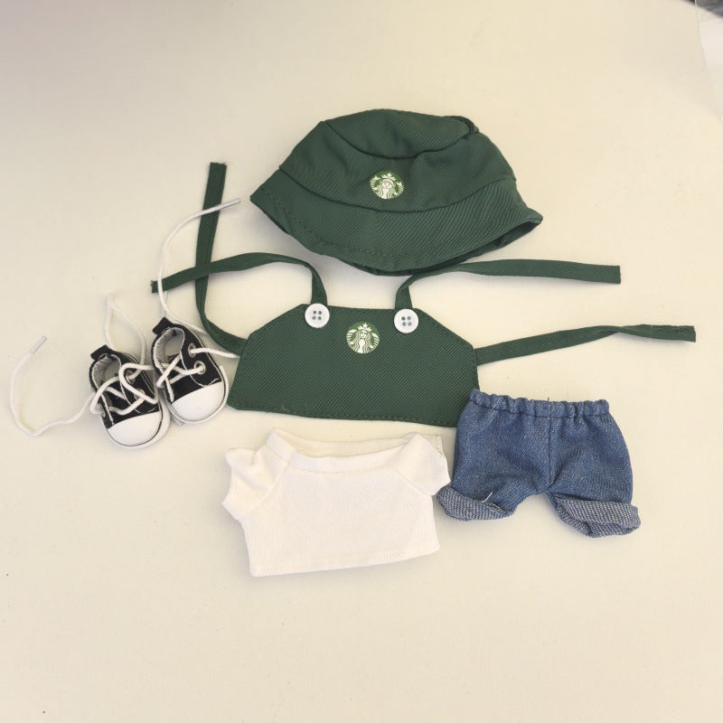 (Only-Clothes) Clothes Only] First, Second and Third Generation Blind Box Automobiles Curtain Cloth Clothes New Work Clothes Suit Labubu Doll Clothes