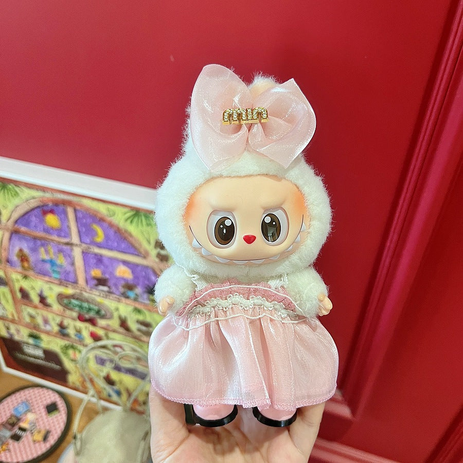 (only-clothes) Only Selling Baby Clothes First Second Third Generation Labubu Labubu Vinyl Blind Box Pendant Baby Clothes Noble Suit Handsome