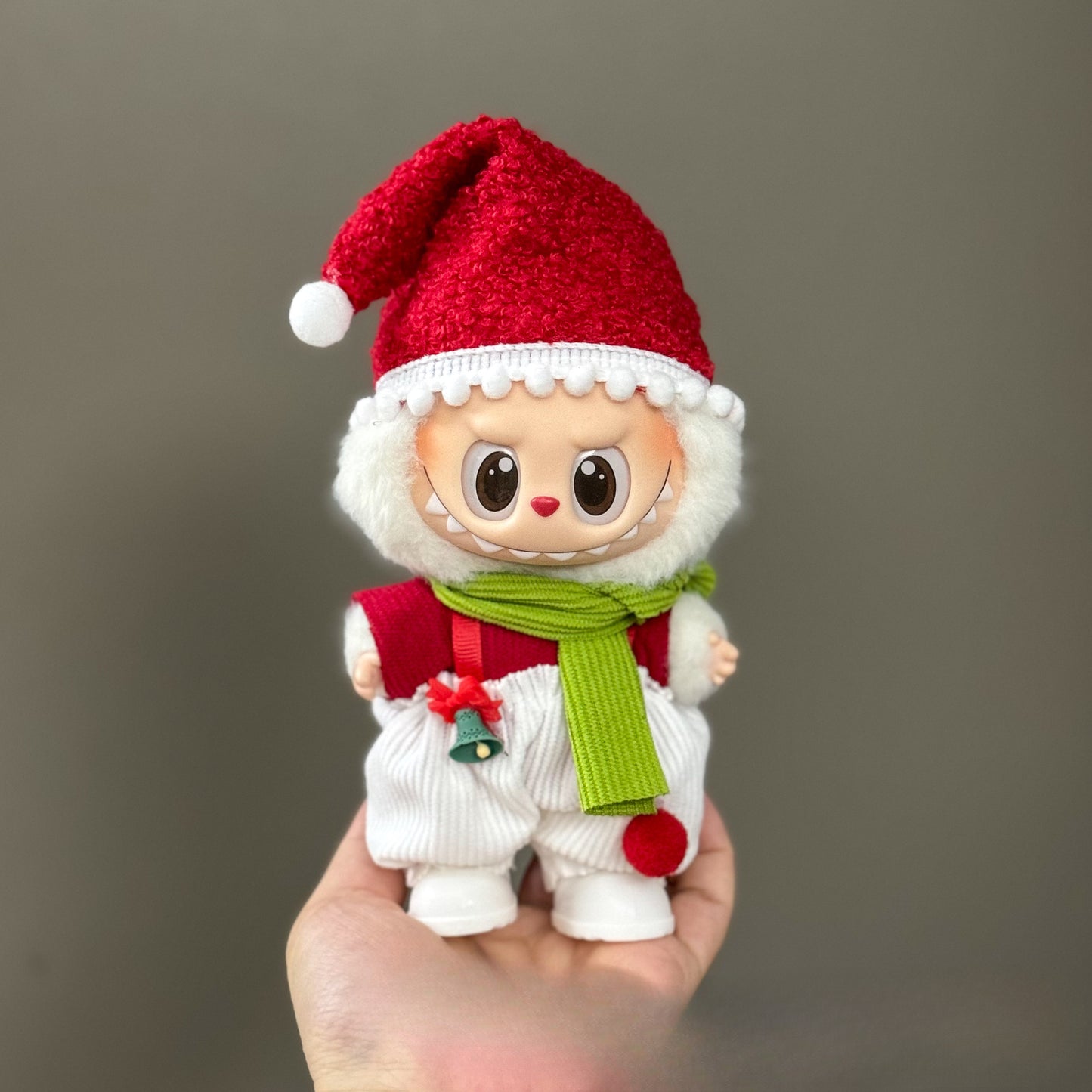 (only-clothes) Only Clothes Suitable for Labubu Doll Clothes First Second Third Generation Labubu Pendant Doll Wearable Christmas Doll Clothes Set