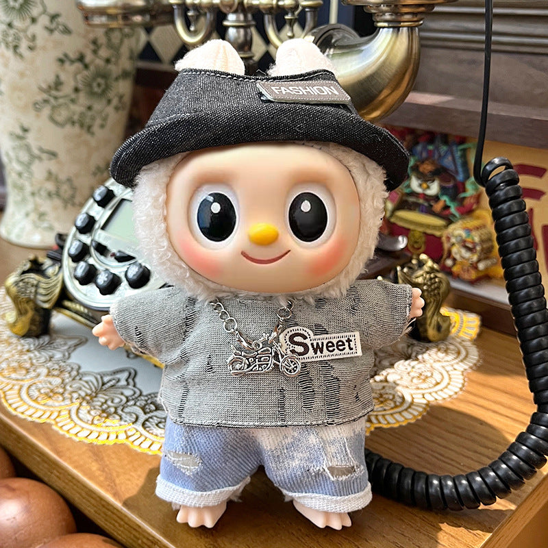 (only-clothes) Suitable for Labubu Sitting Party Doll Clothes First, Second, and Third Generation Blind Box Labubu Doll Clothes Wholesale
