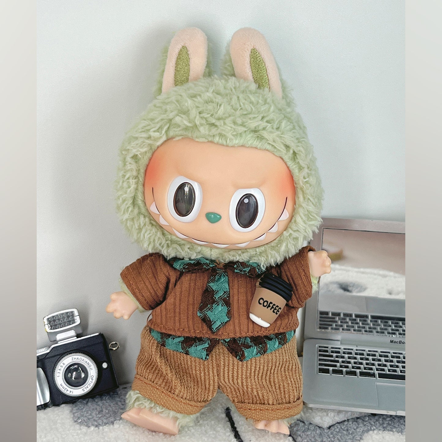 (only-clothes) Labubu Doll Clothes First and Second Generation Labubu Doll Clothes 17cm Blind Box Labubu Standing Clothes Set Multiple Points