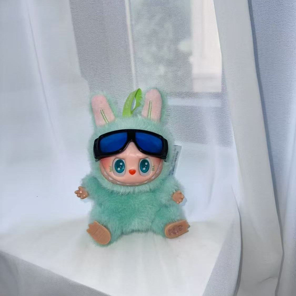 (only-clothes) First and Second Generation Labubu Blind Box Pilot 6.2cm Goggles 10cm Cotton Doll Glasses Accessories