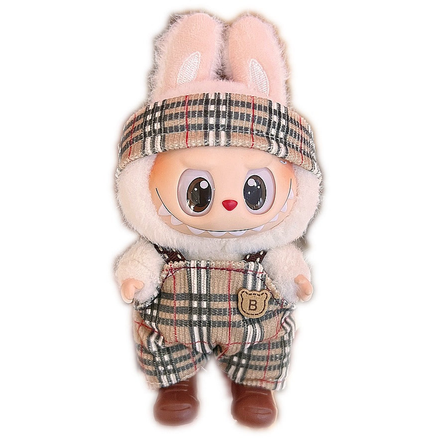 (only-clothes) Only Selling Baby Clothes First Second Third Generation Labubu Labubu Vinyl Blind Box Pendant Baby Clothes Noble Suit Handsome