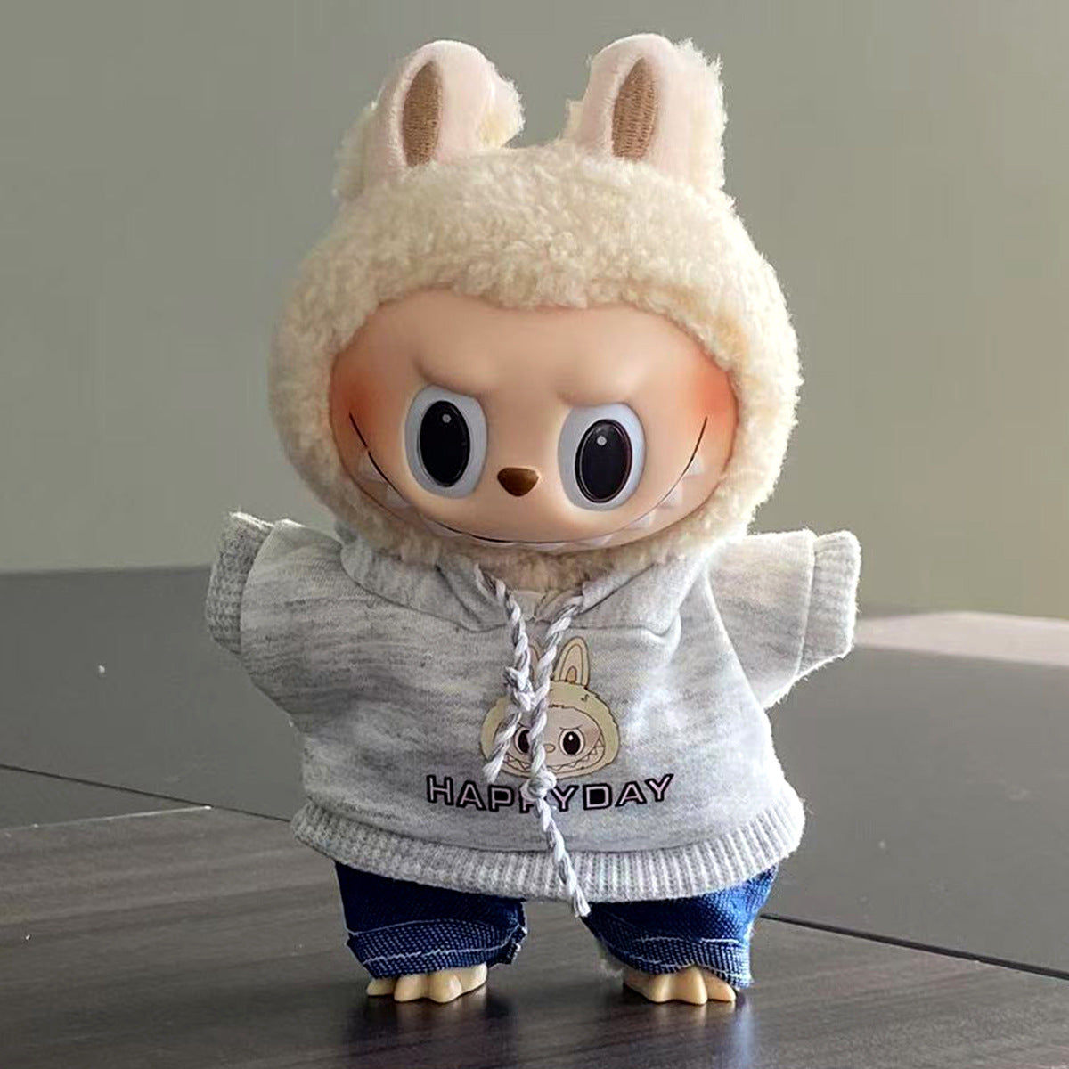 Labubu Doll Clothes Labubu Clothes 17cm First Second Third Generation Plush Vinyl Doll Dress Up Outfit Set 
