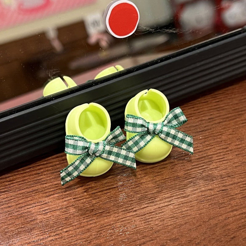 (only-clothes)[Only Boots] Labubu Vinyl Doll Accessories Labubu Dress-Up Party Bowknot Boots