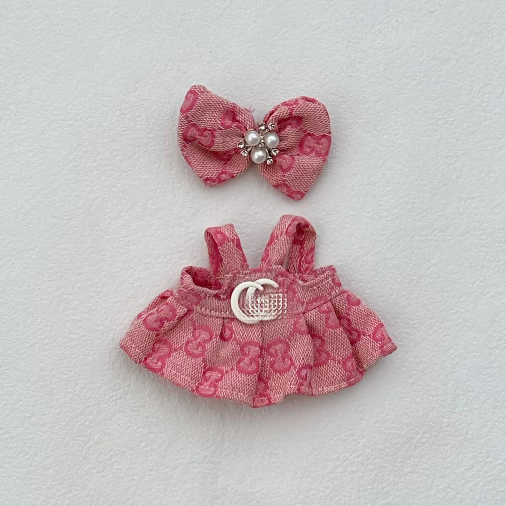 Clothes Only Suitable for 17cm Labubu Vinyl Doll Plush Toys and Other Wearable Outfit Changeable Toys 